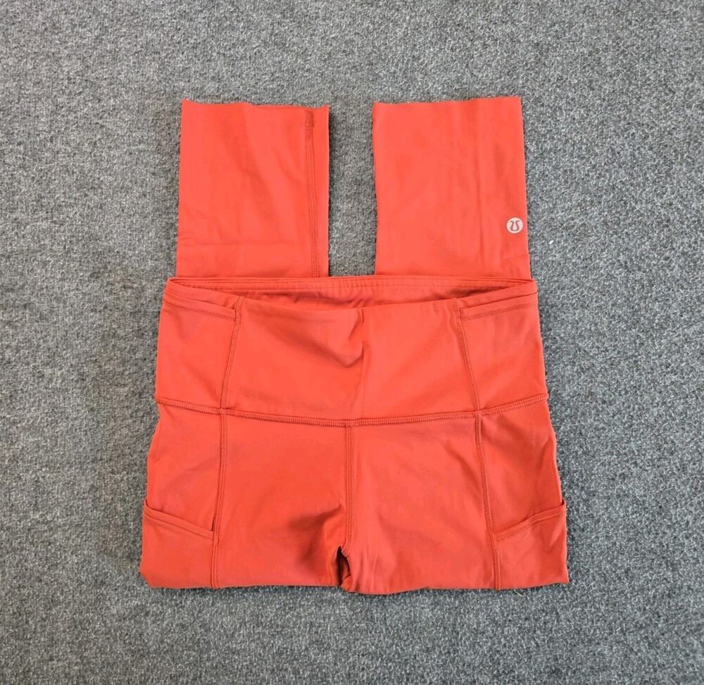Lululemon Athletica Fast & Free High Rise Crop Leggings Womans Sz 6 Activewear